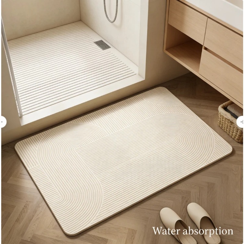Bamboo Bath Mat - Alfombra de Baño de Diatomita Súper