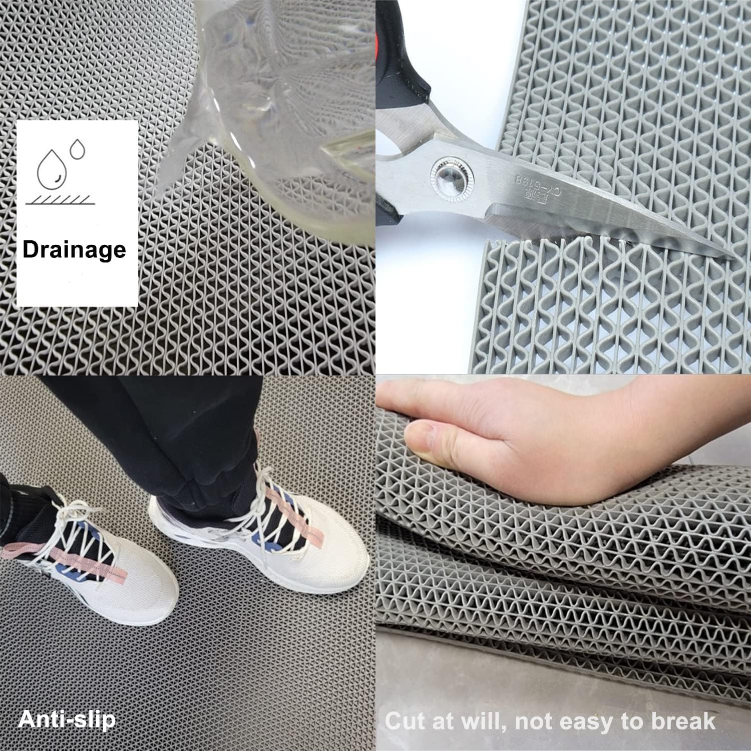 Bamboo Bath Mat - Alfombra Antideslizante Minimalista para Baño y
