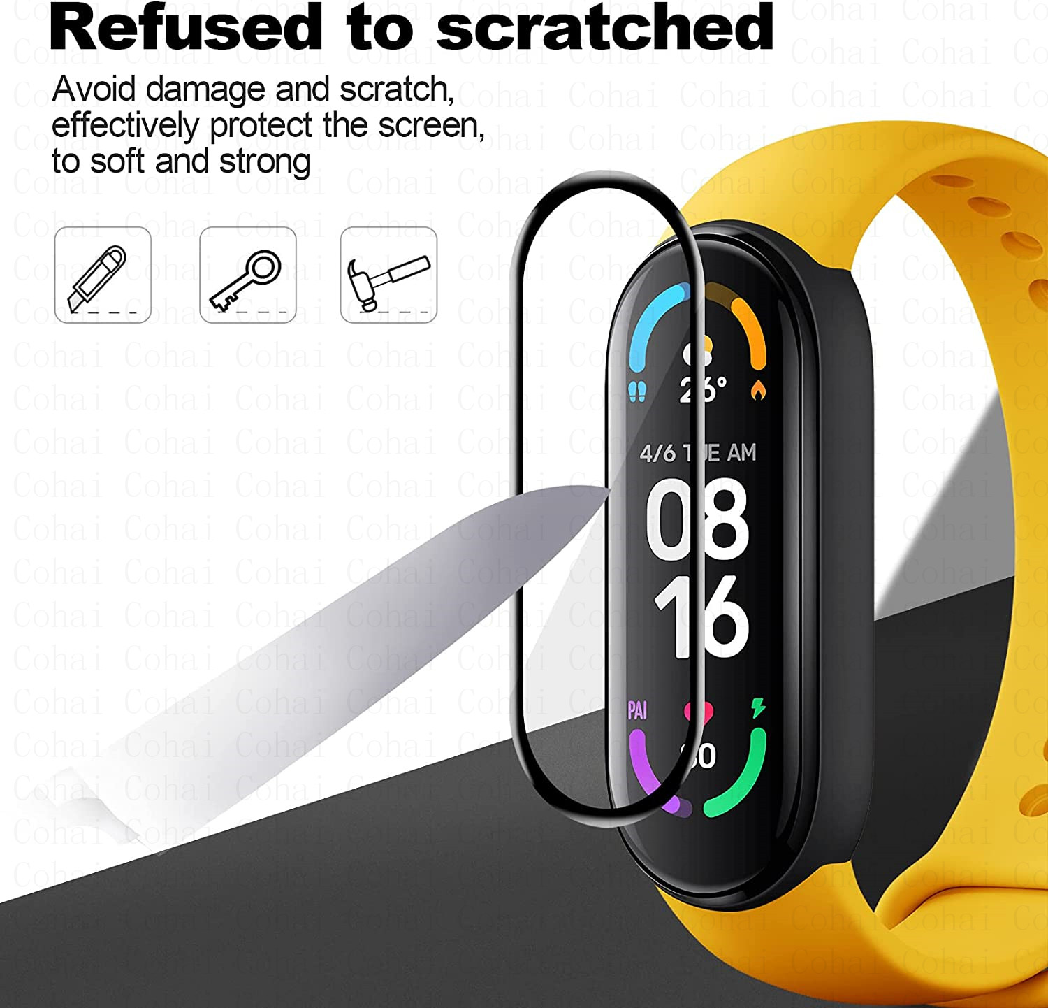 Cristal templado 9D para Xiaom - Health Wellness Bracelet reseña y precio