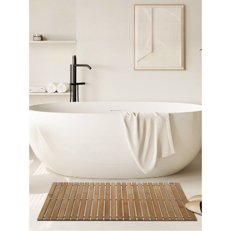 Alfombra de Baño de Bambú Gran - Bamboo Bath Mat reseña y precio