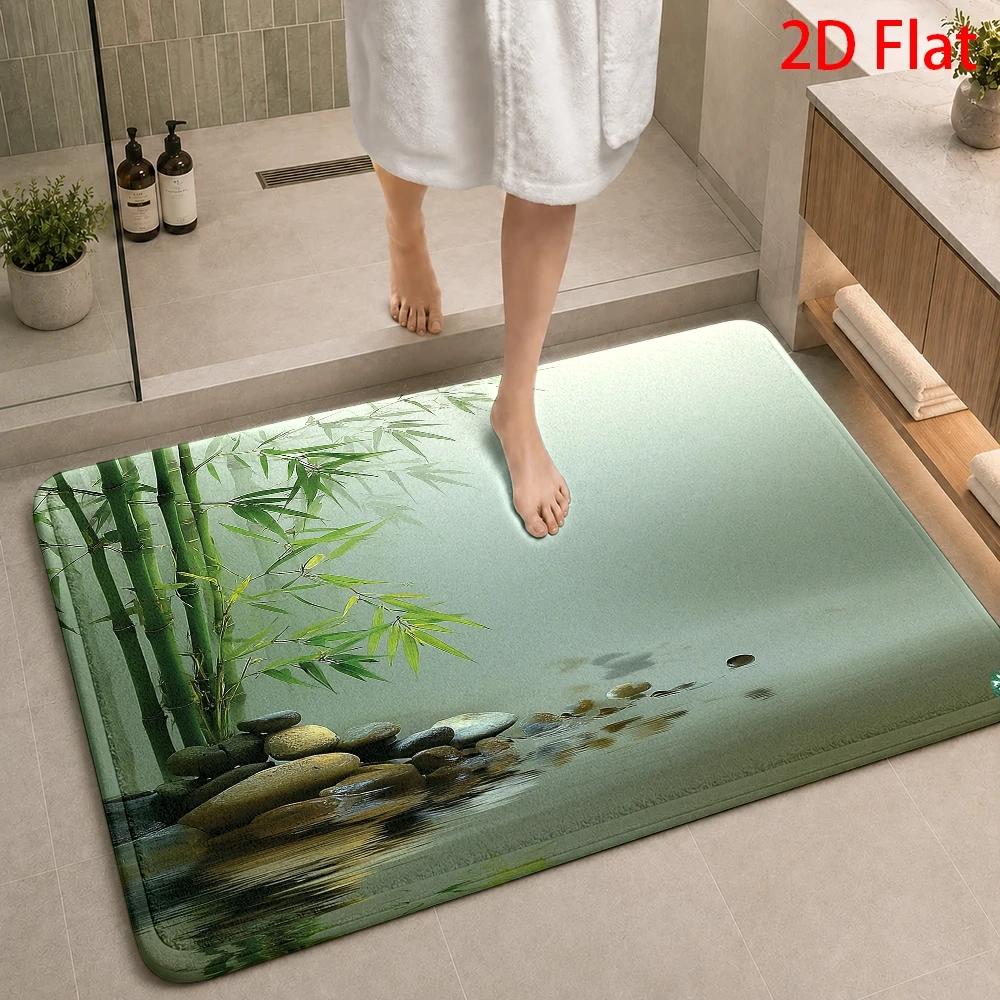 Alfombra de Baño Impermeable d - Bamboo Bath Mat reseña y precio