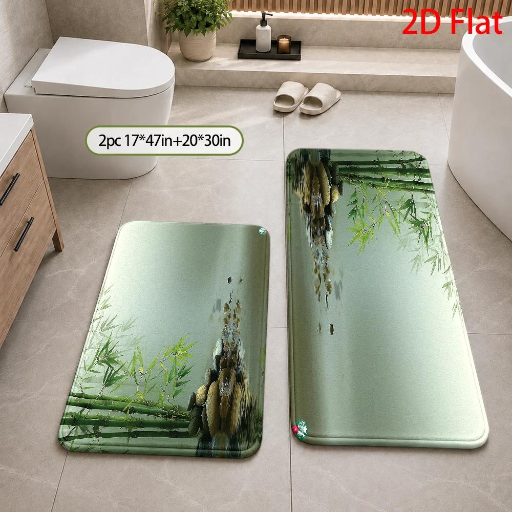 Alfombra de Baño Impermeable d - Bamboo Bath Mat reseña y precio