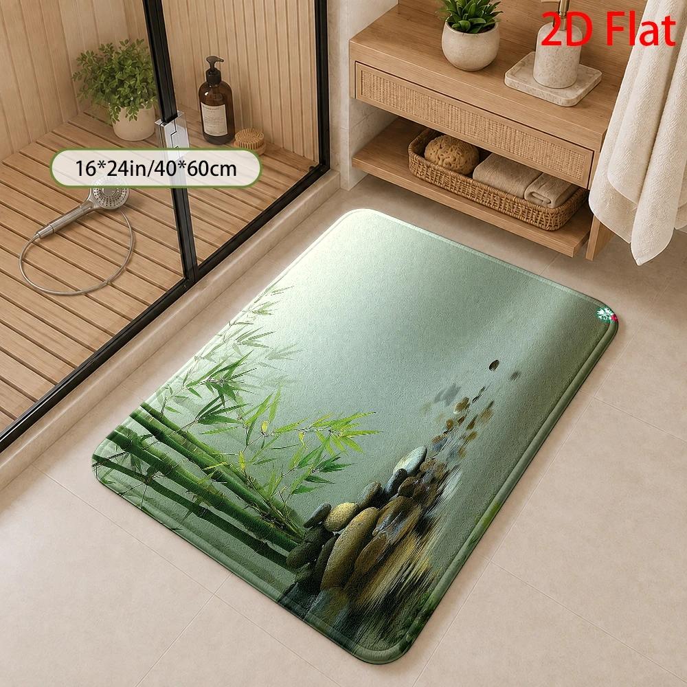 Alfombra de Baño Impermeable d - Bamboo Bath Mat reseña y precio
