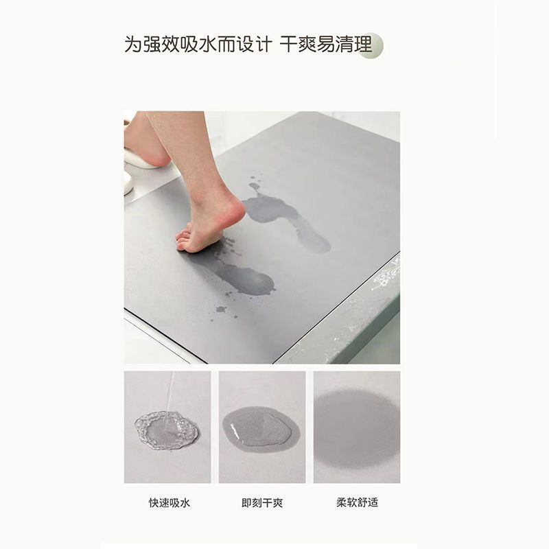 Almohadilla absorbente nórdica - Bamboo Bath Mat reseña y precio