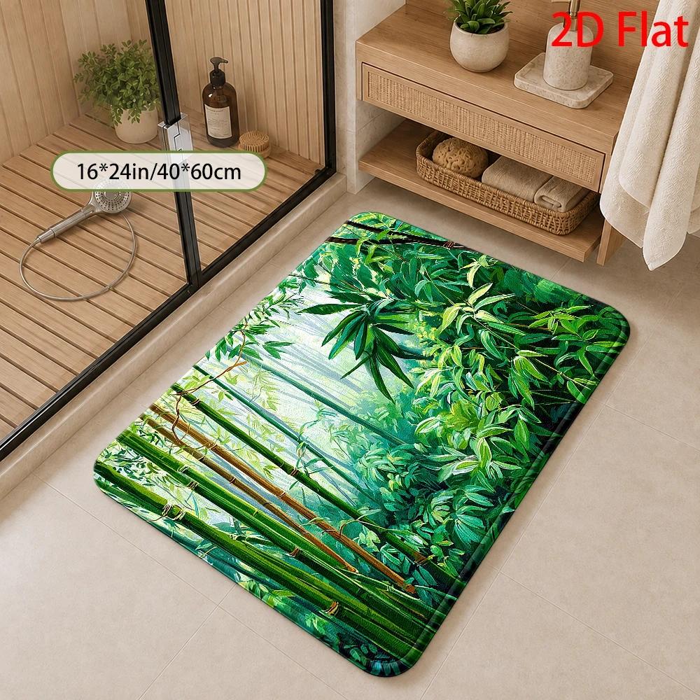 Alfombra de Baño con Patrón de - Bamboo Bath Mat reseña y precio