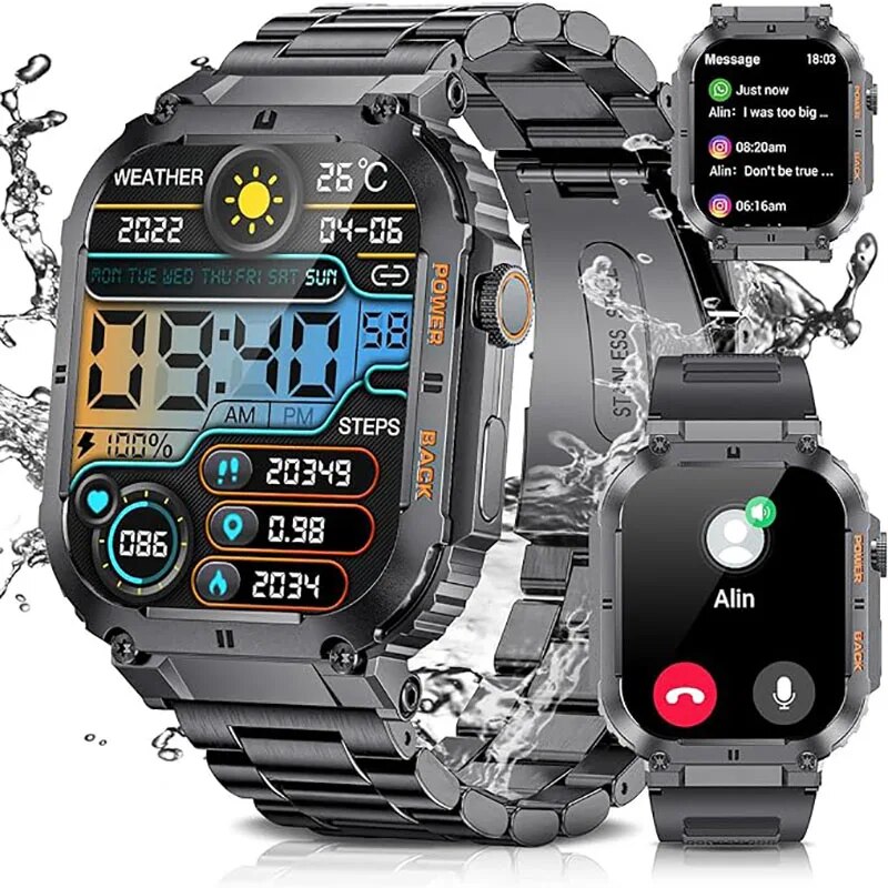 LIGE-Reloj inteligente deporti - Health Wellness Bracelet reseña y precio