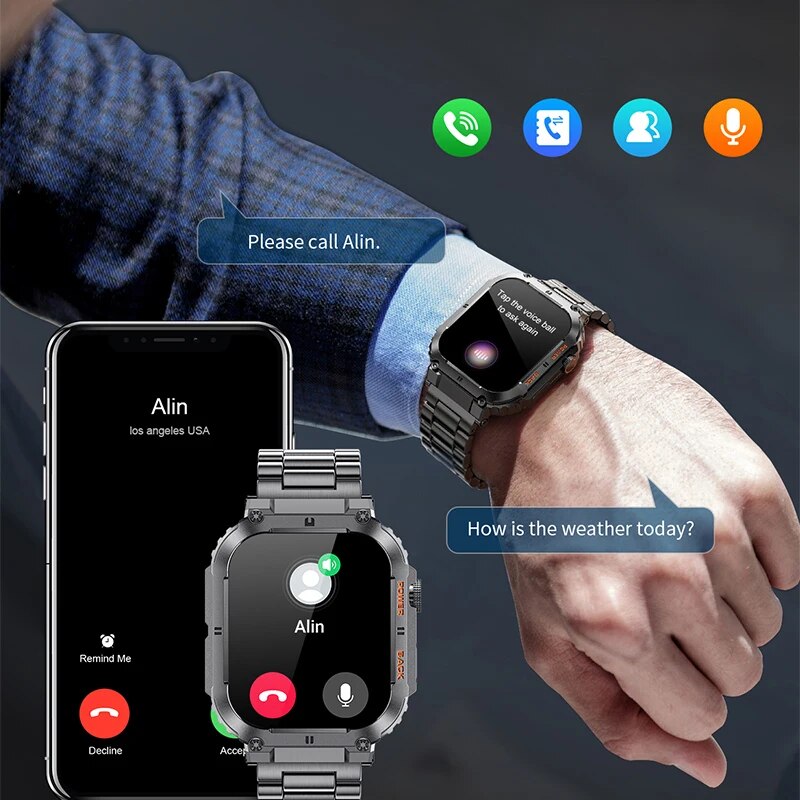 LIGE-Reloj inteligente deporti - Health Wellness Bracelet reseña y precio