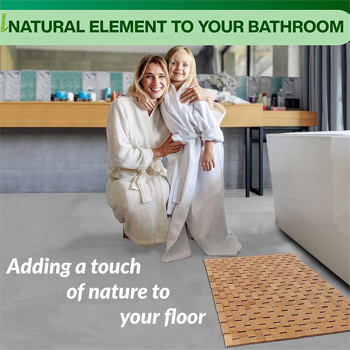 Alfombrilla de Baño de Bambú N - Bamboo Bath Mat reseña y precio