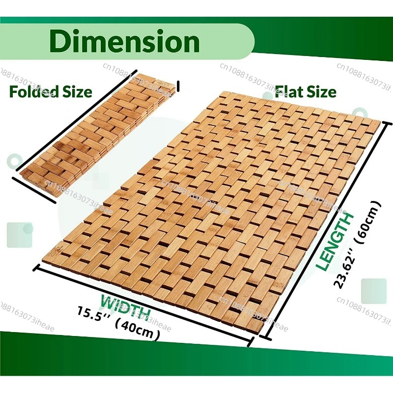 Alfombra de baño de bambú para - Bamboo Bath Mat reseña y precio