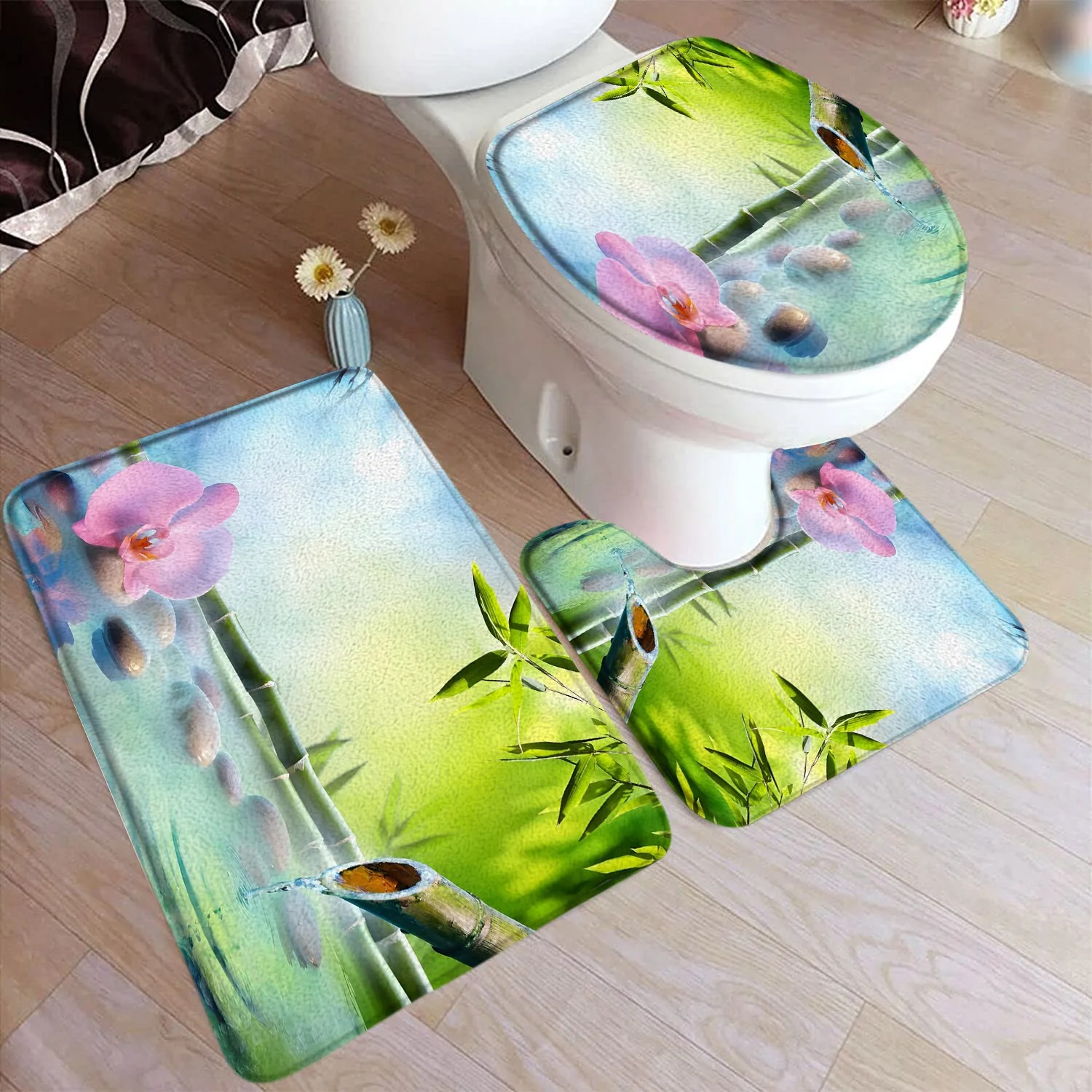 Juego de Alfombrillas de Baño  - Bamboo Bath Mat reseña y precio